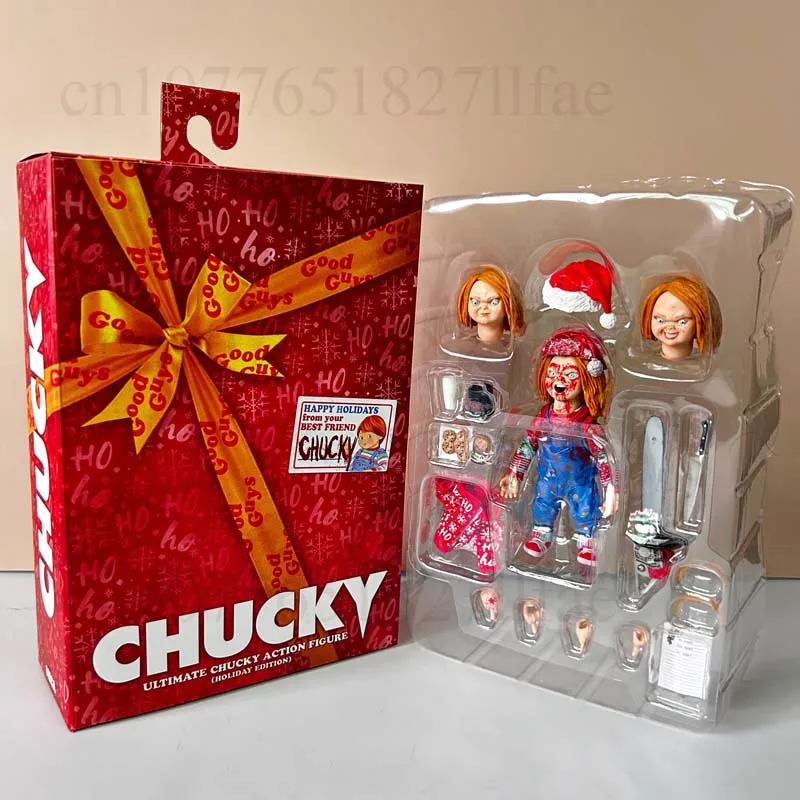 

NECA Рисунок Рождество Чаки Рождественская версия издание Фигурка Модель игрушки Украшение книжной полки Подарок на день рождения для друга