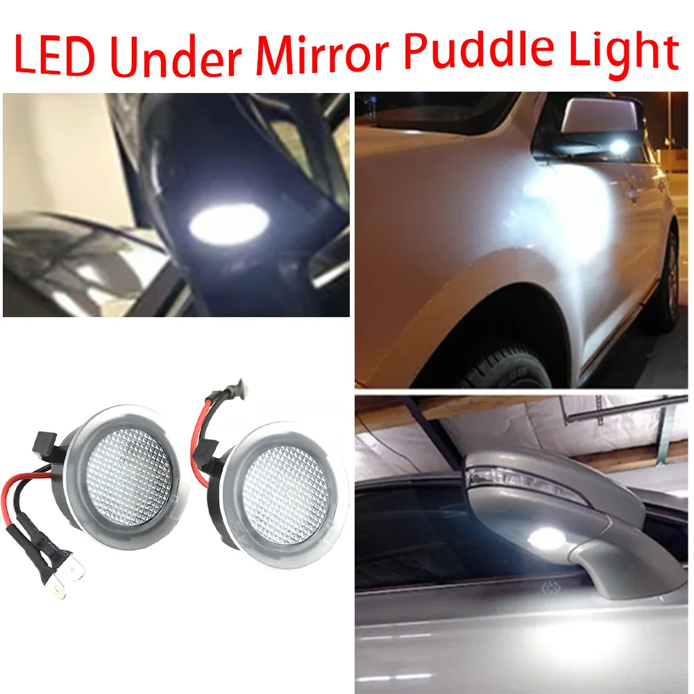 LED license plate lamp For Ford Raptor SVT 2010-2014 For Lincoln MKZ 2013 2014 2015  waterproof puddle side mirror lower lamp