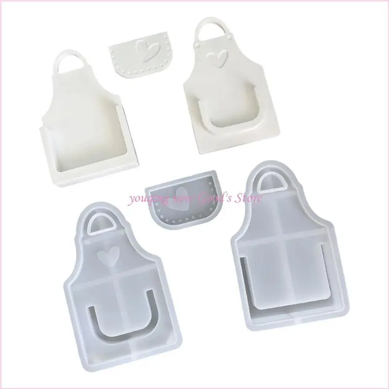 

57QA Многоразовая силиконовая форма для держателя цветов в форме фартука идеально подходит для любителей ручного изготовления и