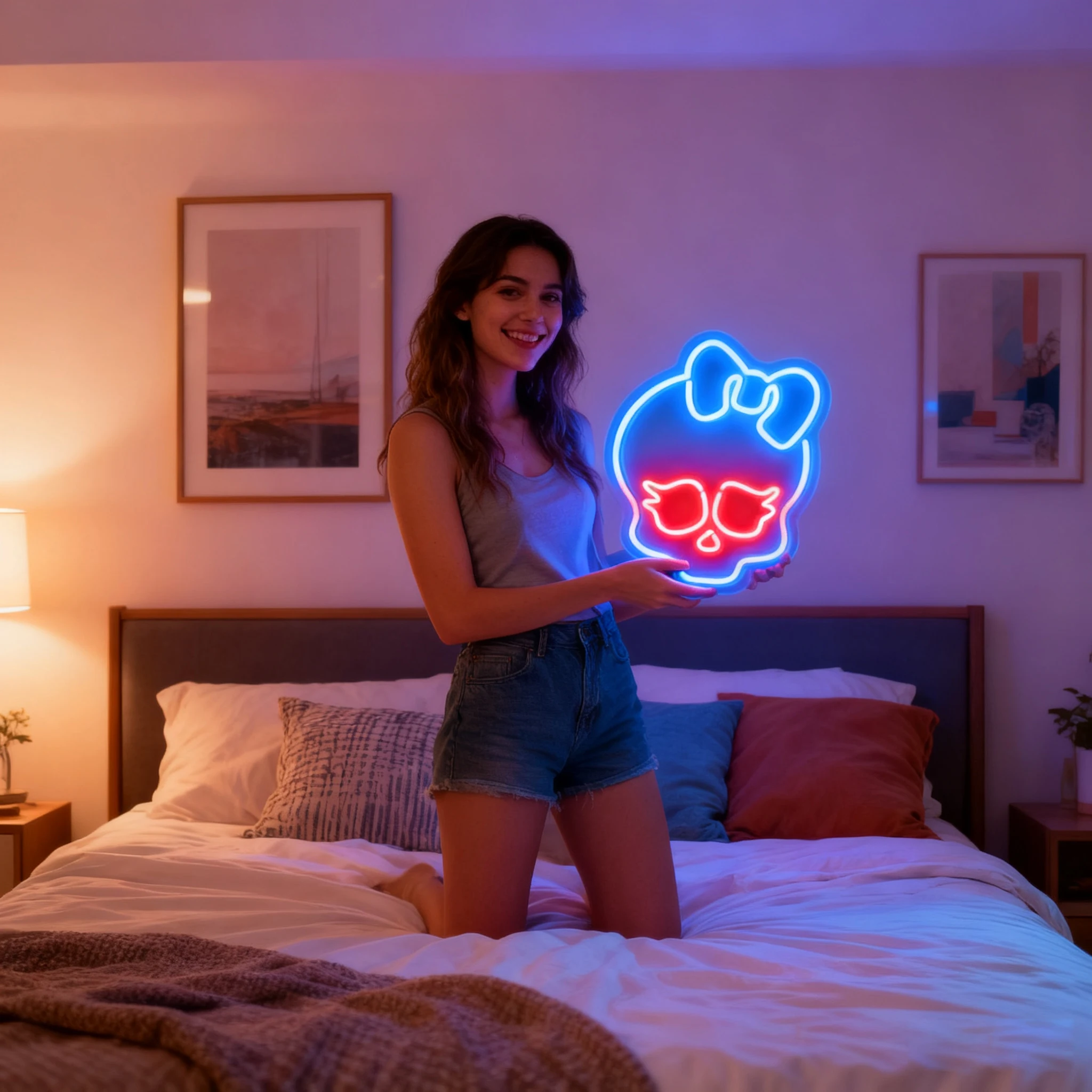 LED ضوء النيون USB بالطاقة اليقطين الجمجمة شبح مخيف ضوء هالوين حفلة ديكورا أجواء الإلكترونية قطاع عكس الضوء الجدول مصباح #5