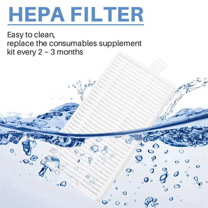 popular 8Pcs Replacement Parts for Cecotec Conga 4090 5090 5490 6090 7090 Robot Vacuum Cleaner Accessories Kit Hepa Filters