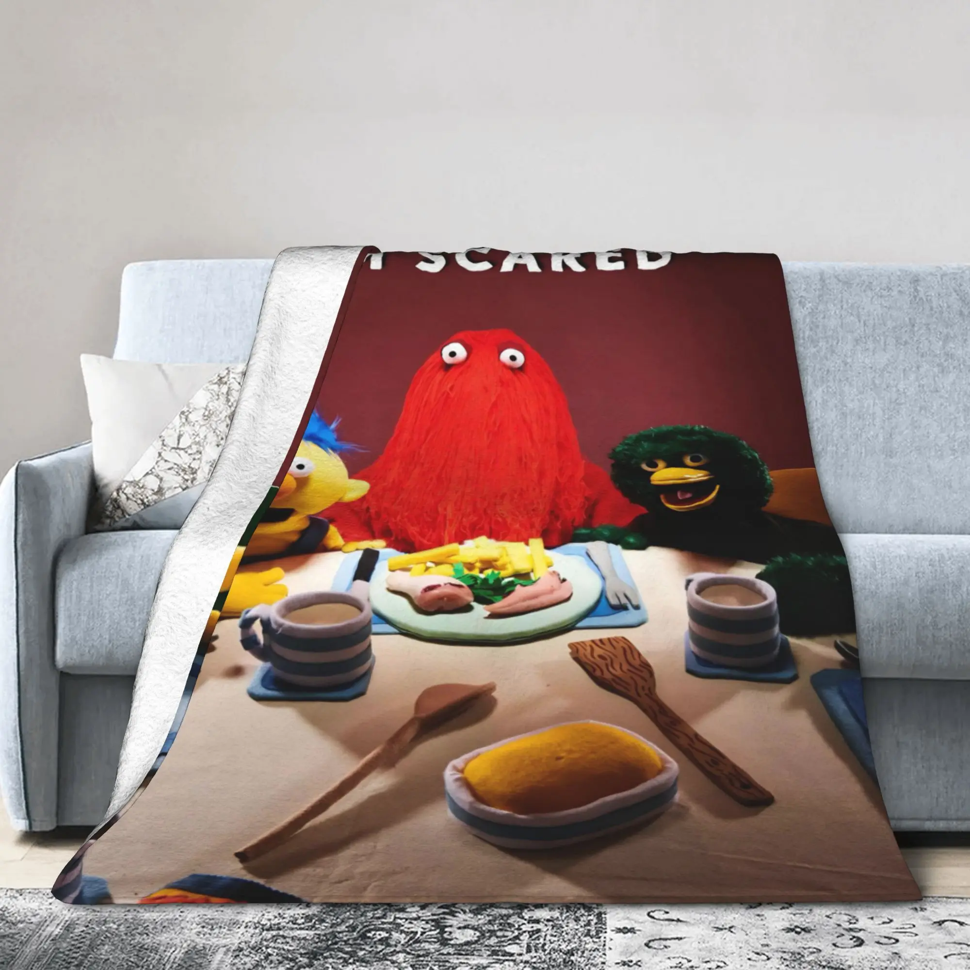 Don't Hug Me I'm Scared Blankets Soft Velvet Comfortable Gifts  Throw Blanket Bedding Throws