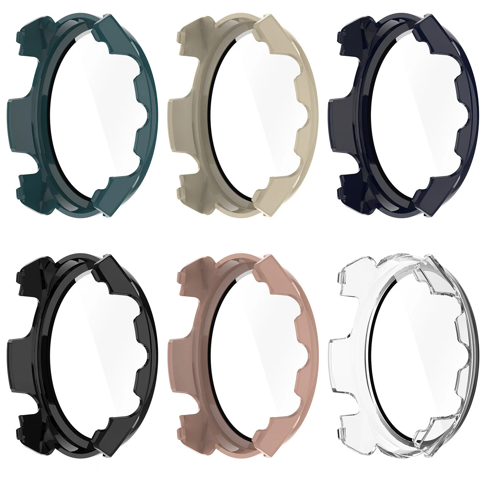 Etui z hartowanego szkła o wysokiej rozdzielczości do zegarka Garmin Forerunner 965 i ochraniacz ekranu do Garmin Forerunner 265 265S — zdjęcie produktu 3