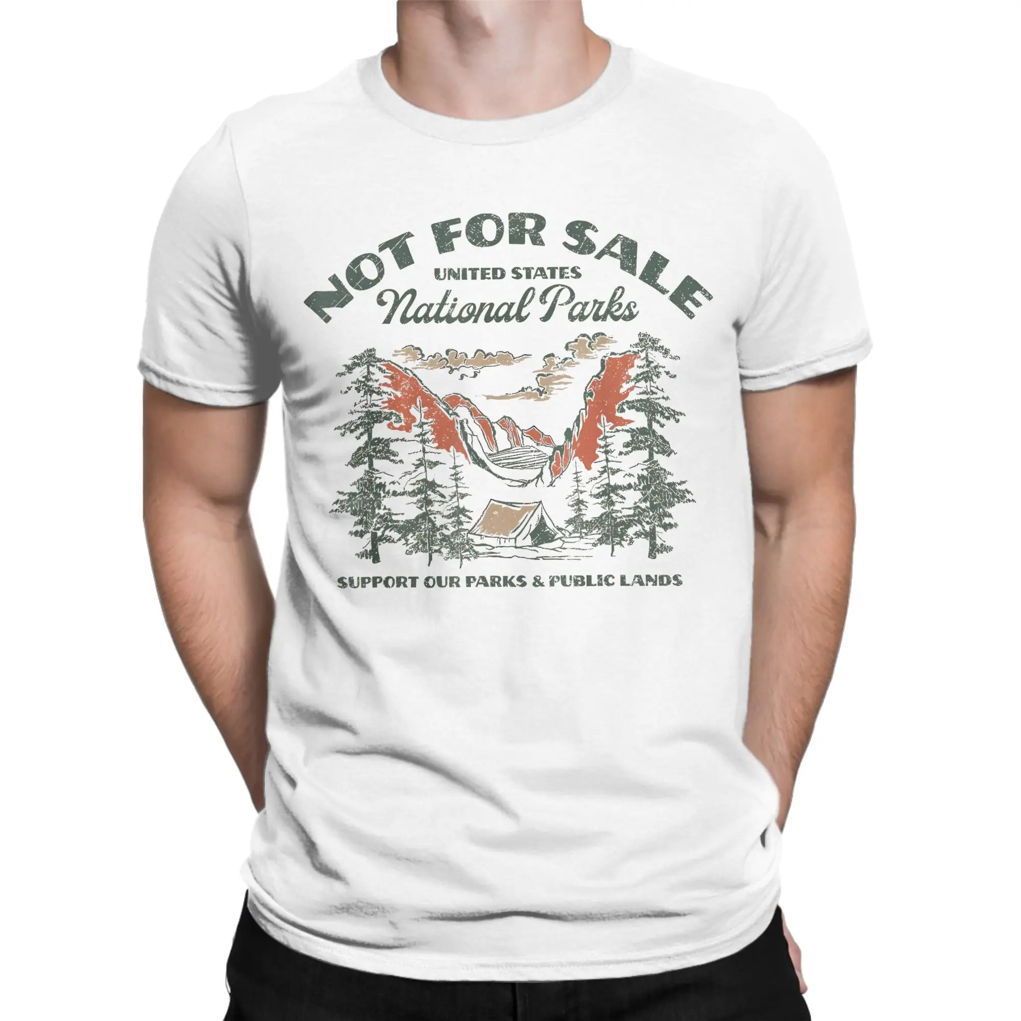 Protect Our National Park Retro  Not for Sale Support T-Shirts for Men Women Cotton Tee Shirt Crewneck T Shirt Big Size Clothes