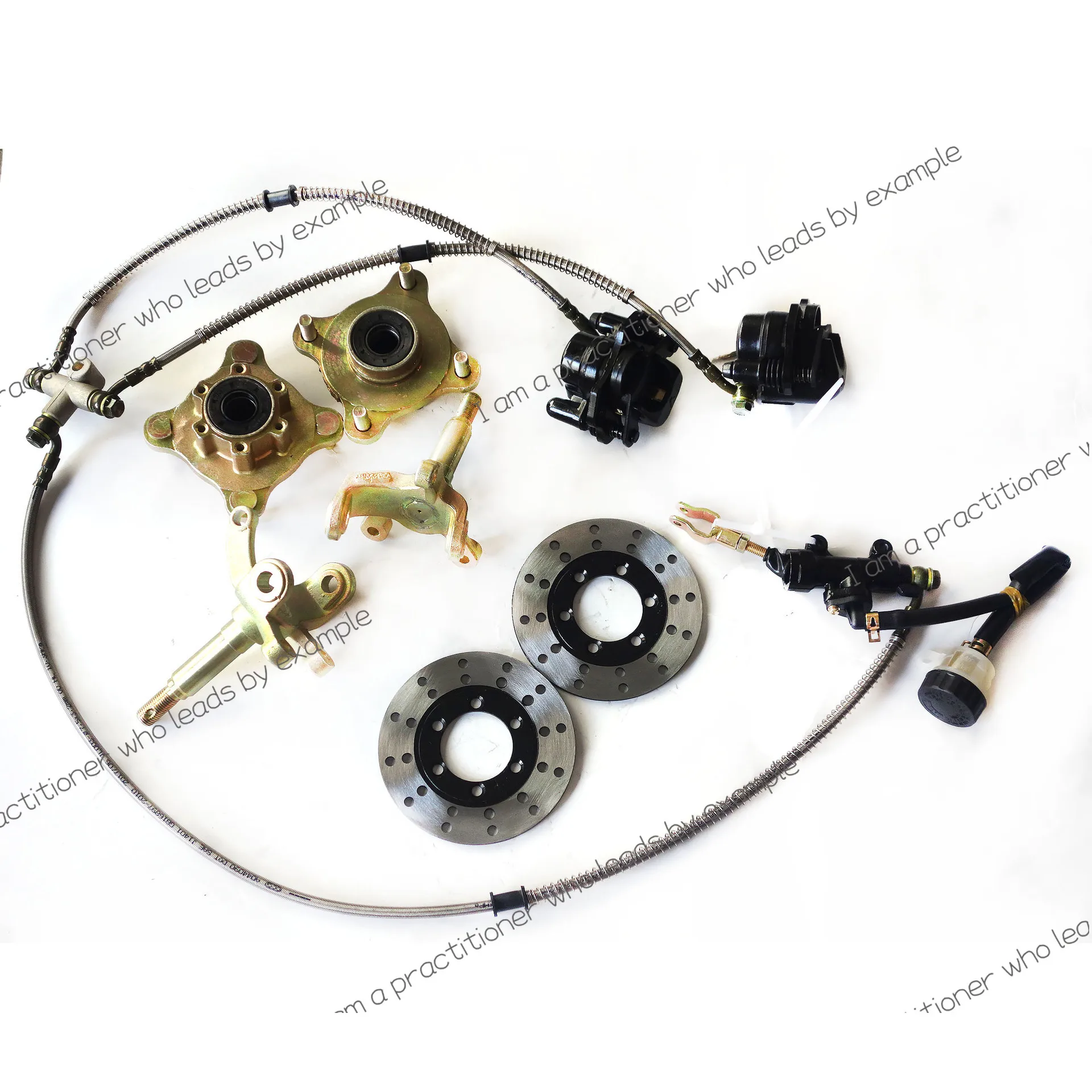 

for Kart four-wheeler electric tricycle ATV accessories, double disc brake assembly, claw flange seat