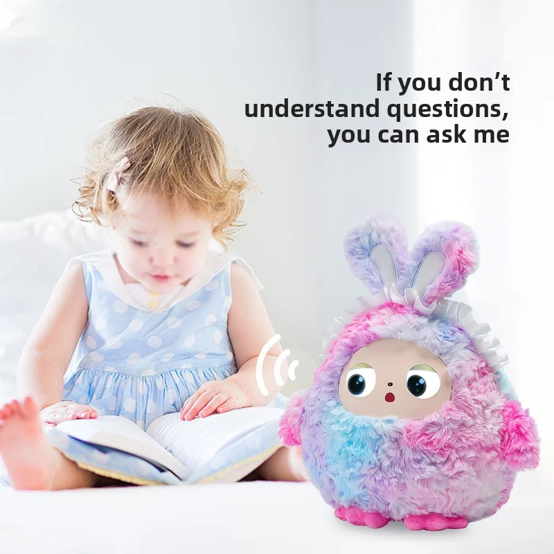 AI Chat Intelligent Toy Interactive Early Education Companion Robot Voice Music Playing Eye Doll Children's Gift Electronic Desk