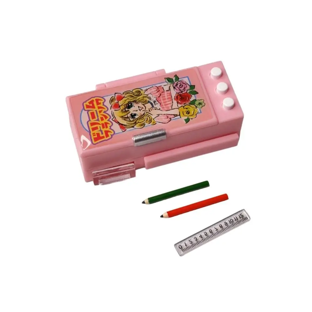 Casa de bonecas em miniatura caso de lápis fingir brinquedos design realista caixa de lápis modelo jogar casa ornamento mini caixa de papelaria bjd ob11