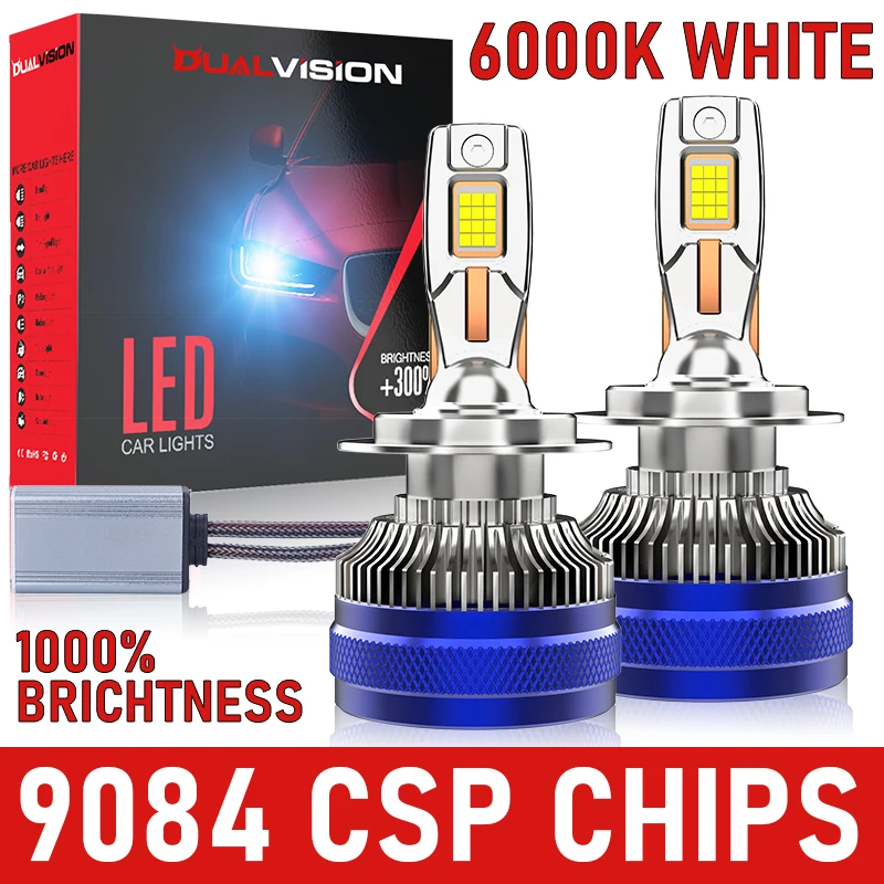 

H4 Светодиодные фары Canbus K5C H7 H1 H11 H8 H9 9005 HB3 9006 HB4 9012 HIR2 Двусторонние 9084 CSP Супер автомобильные фары 6000K 12V Противотуманные фары