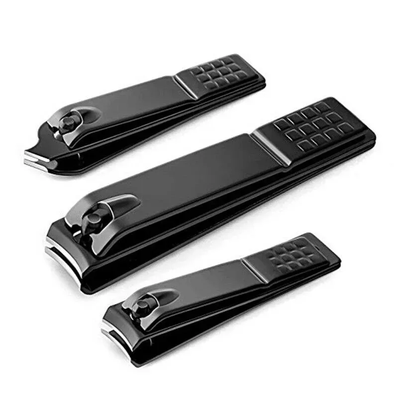 1/3/5 Peças Cortador de Unhas Preto de Aço Inoxidável, Alicate Tesoura para Unhas Grossas, Profissional para Manicure e Pedicure