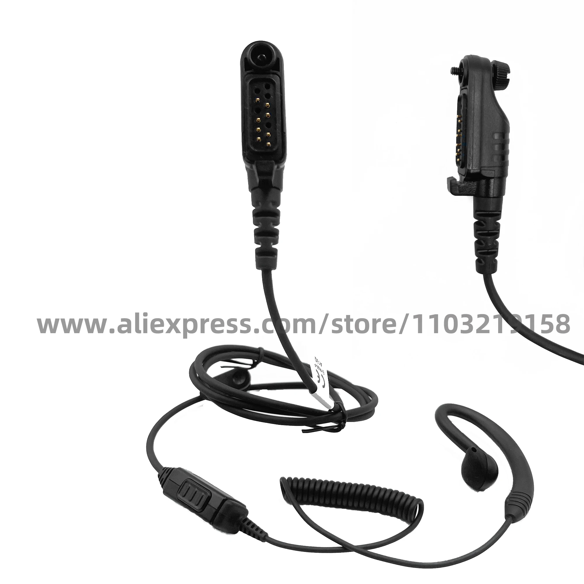 Imagem -02 - Rádio em Dois Sentidos Walkie Talkie Mic Headconjunto Fone de Ouvido para Hyt Hytera Pd600 Pd602 Pd605 Pd662 Pd665 Pd680 Pd682 Pd685 X1p X1e