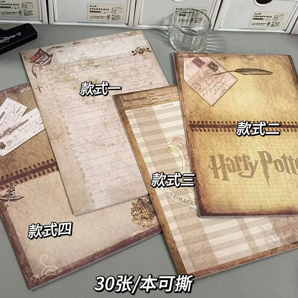 

Harry Potter B5 Tear-Off Notebook - Aesthetic Minimalist Journal for Students, Reusable Memo Pad, Cute Diary Homework Notebook