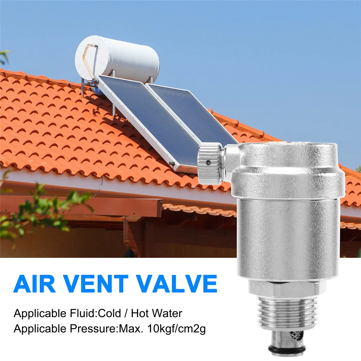 

1/2 Inch Stainless Steel 304 Automatic Air Vent Valve for Solar Water Heater Pressure Relief Valve 10Bar SSQ