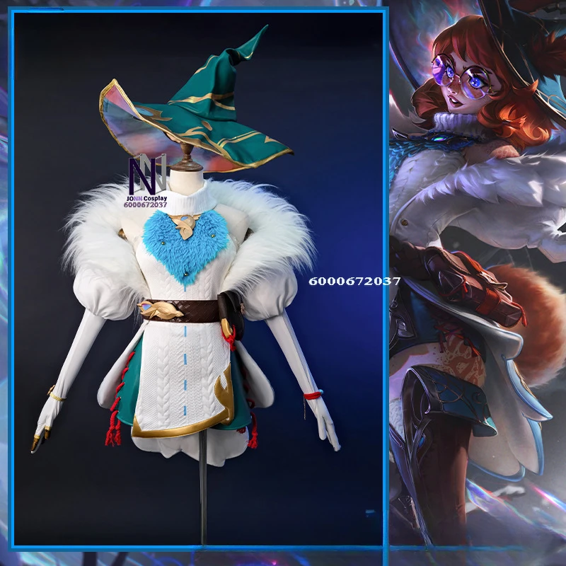 

League of Legends Aurora Fashion Cosplay Costume Accessories Anime Game LOL Champion New Skin Comic Con Halloween Party Uniform