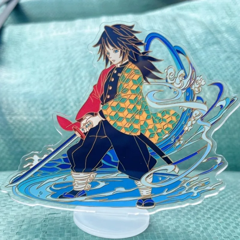 

Demon Slayer Acrylic Ornaments Tomioka Giyuu Anime Action Figure Toy Car Desktop Decoration Models Birthday Gifts for Anime Fans