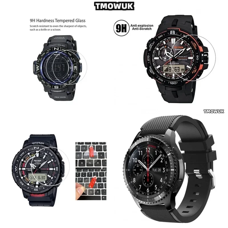 

Защитное стекло для часов GA100 6100 TR770 Pro-Trek EFR 303 GA-2200 GA-2100 GST-W300 - 9H, закаленное, с защитой от царапин