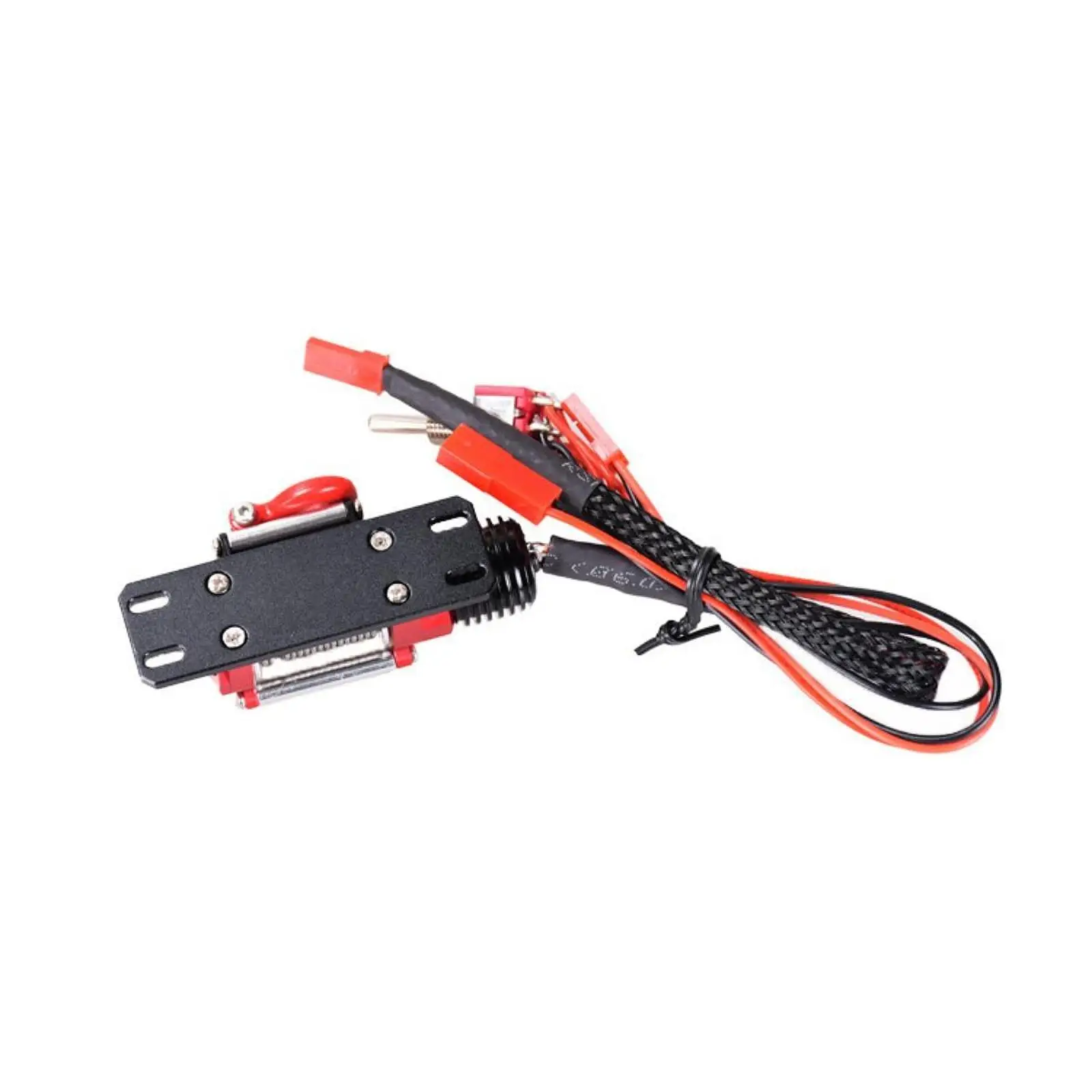 RC Car Winch Easy to Install Professional Automatic Simulated Metal Winch 1/10 Off-road Vehicle Electric Winch for SCX10