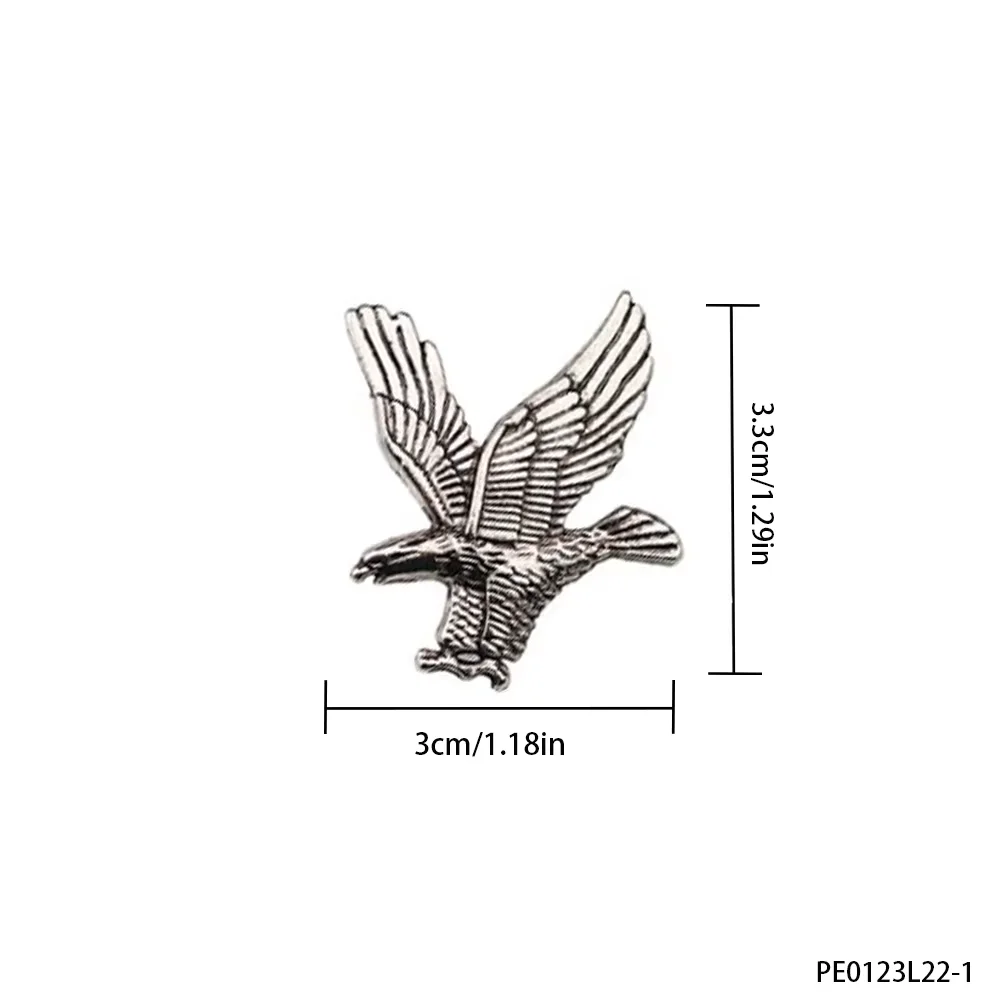 PESENAR Spilla stile cowboy Silver Eagle, resistente ed elegante, un accessorio al tatto che evidenzia la personalità