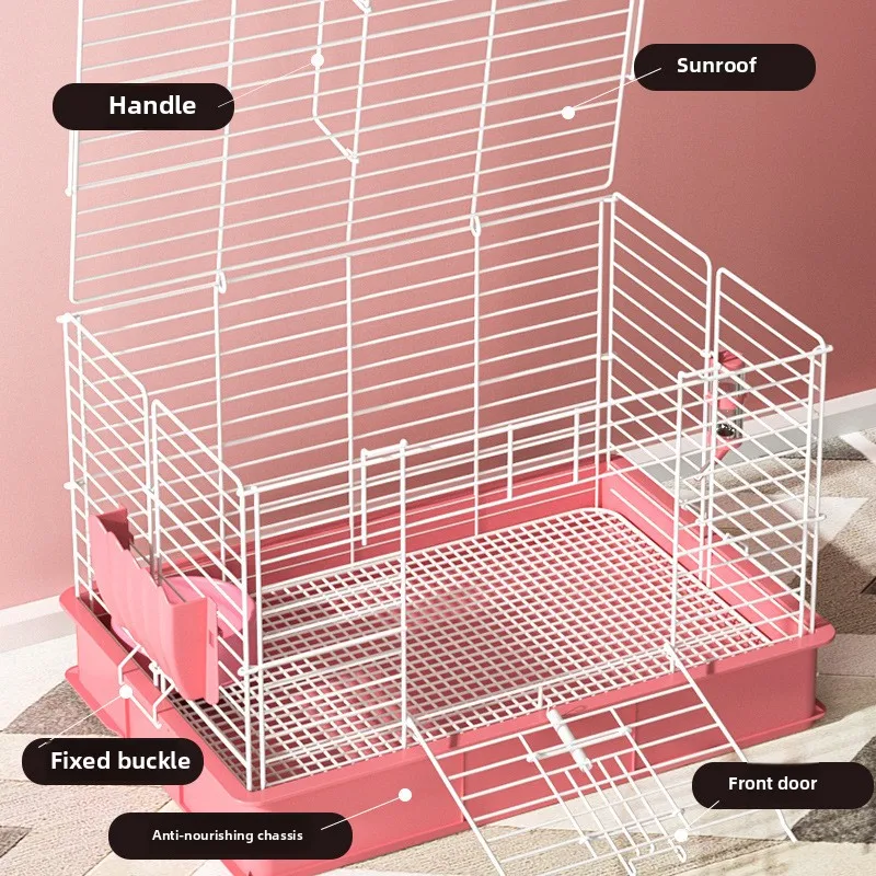

Rabbit Cage Anti-spray Urine Rabbit Cage Rabbit Special Cage New Type of Household Indoor Luxury Extra Large