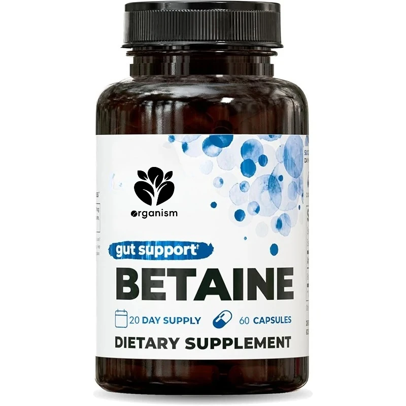 

Betaine HCl supplement | Digestive support, gastric comfort, nutrient absorption, and cardiovascular support (60 capsules)
