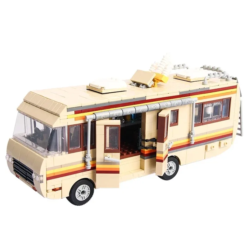 Movie MOC WGC 66002 Breaking Bad RV Greenlight Bus Car Model 986PCS Building Blocks Brick Puzzle Toys for Boys Kids Gift Set