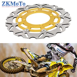 Motorcycle Aluminum 320MM Front Floating Brake Disc Rotor Adaptor For SUZUKI RMZ250 2007-2021 RMZ450 2005-2021 RMX450Z 2010-2019