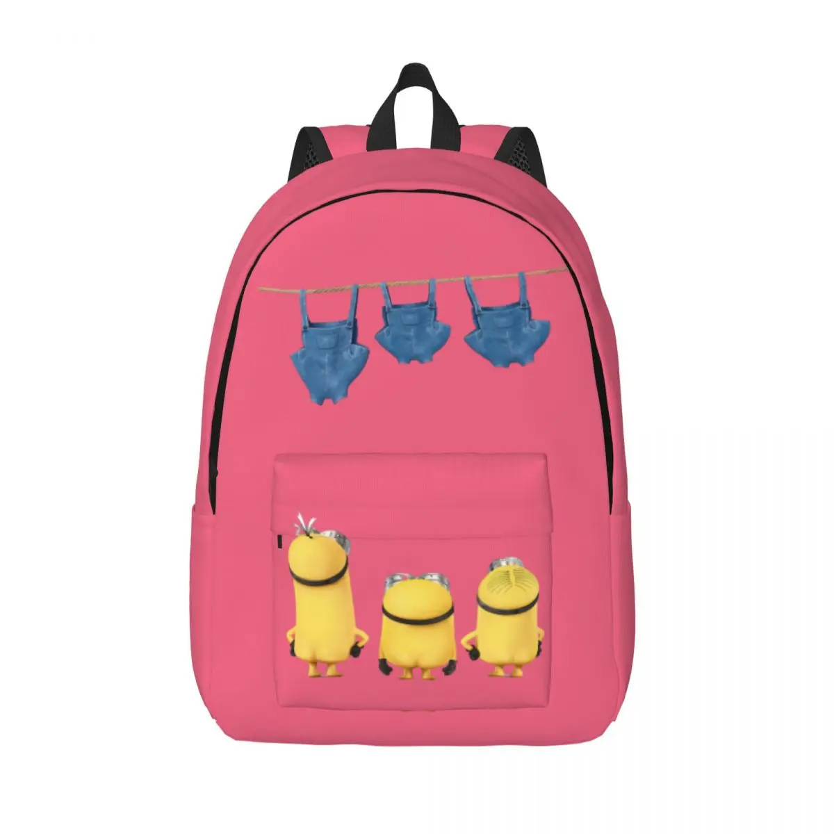 M-Minions Printed Lightweight Casual Schoolbag For School, Outdoor, Shopping, Office 15.7in 17.7in