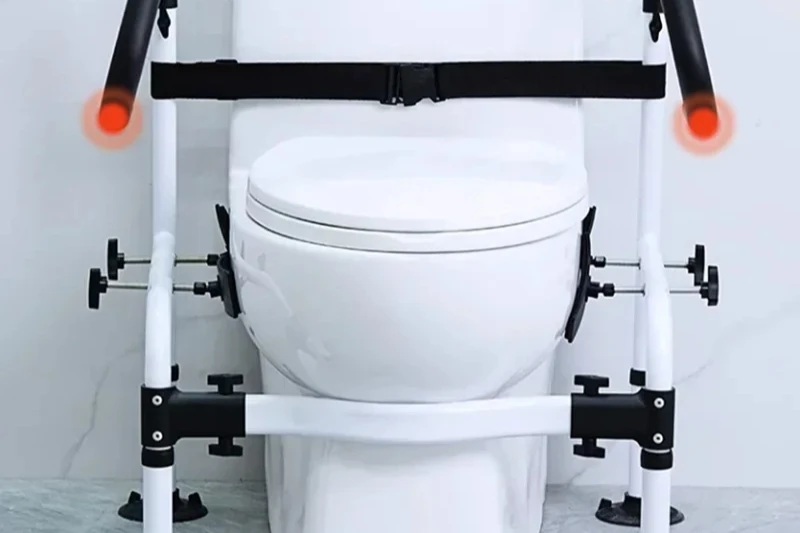 Toilet Safety Rails for Elderly Safety Railing Bathroom Toilet Punch-free Toilet Armrest Auxiliary Lifting Bathroom Fixture C