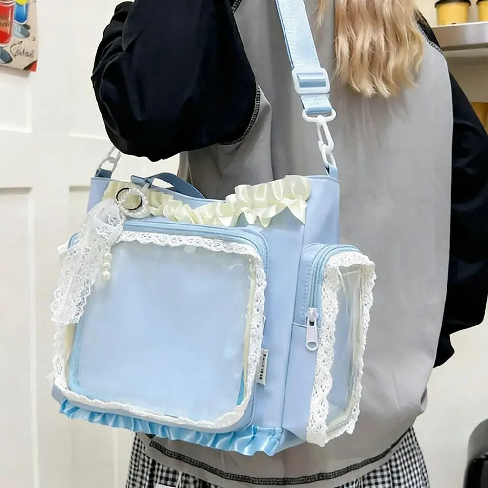 Neue Y2K Japanische Ita-Tasche Transparente Große Umhängetasche Lolita Schultertasche für Damen – Detail 3