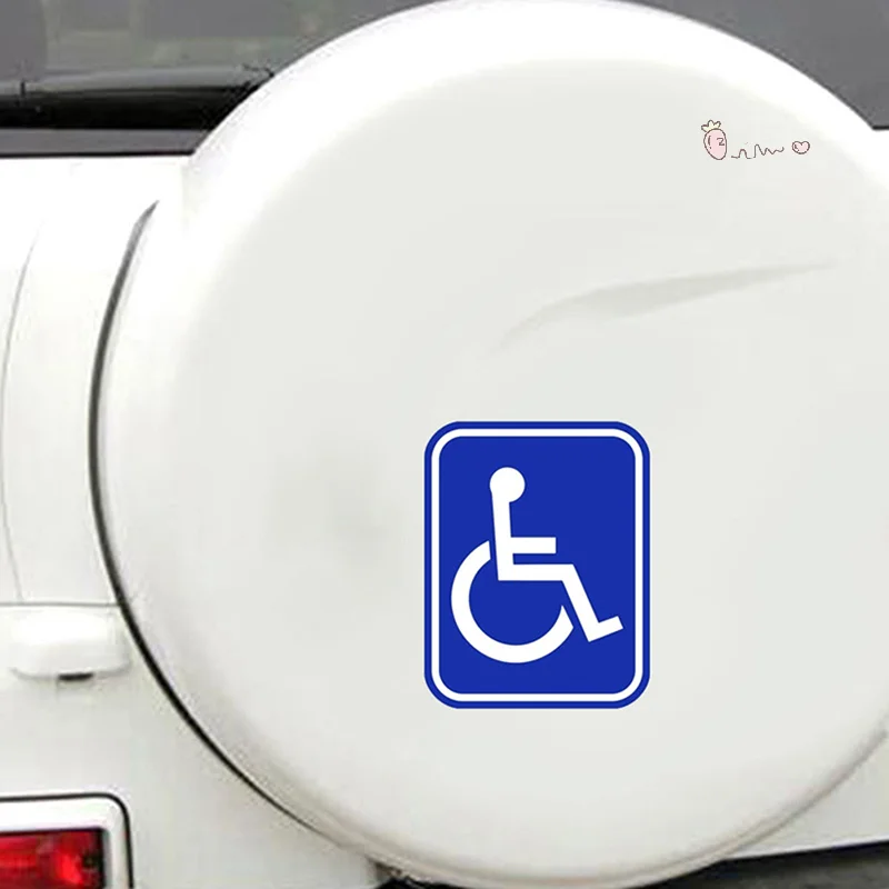 

2 шт., знак для инвалидов, мобильность, парковка, наклейка на автомобиль, ПВХ наклейка для авто