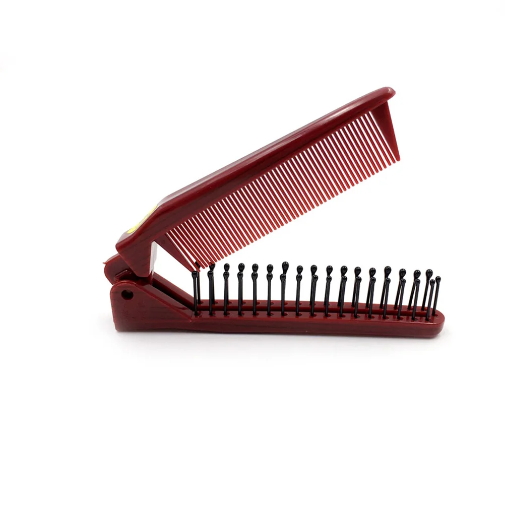 

4 Pcs Foldable Combs Plastic Travel Pocket Styling Hairdressing Anti Static Professional Beard Hair Partition Combs