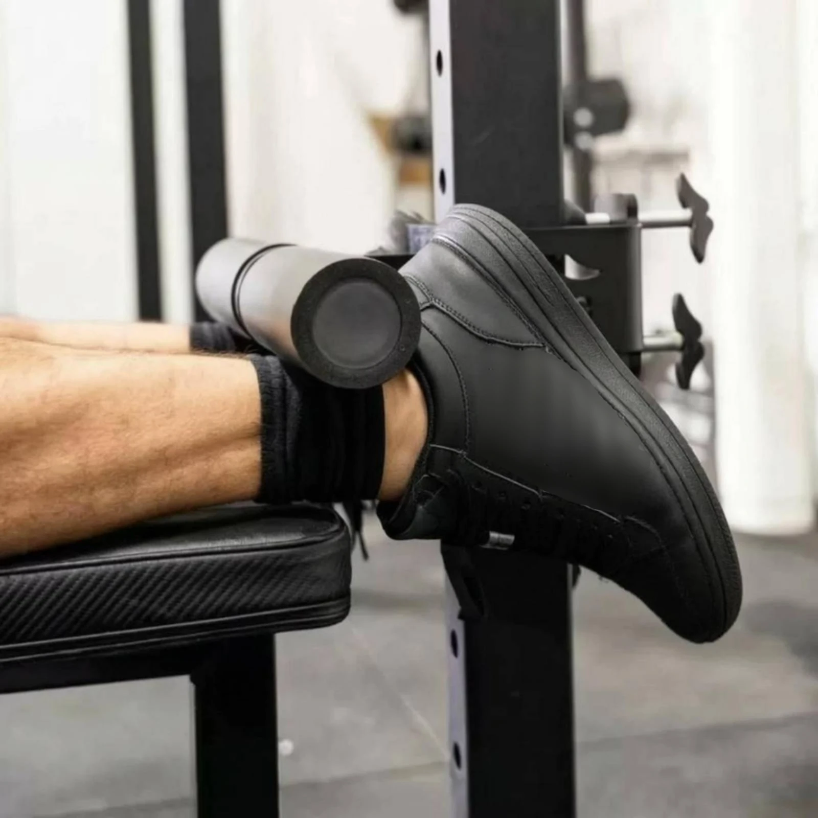 Picture 3: Easy to Install Rack Extension Padded Ankle Support Equipment Accessory for Lower Body Strength Training