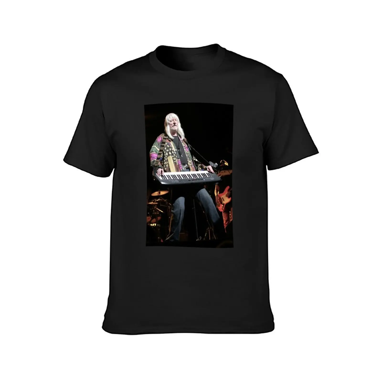 Edgar Winter Photograph T-Shirt sweat customizeds hippie clothes quick-drying Men's t-shirt