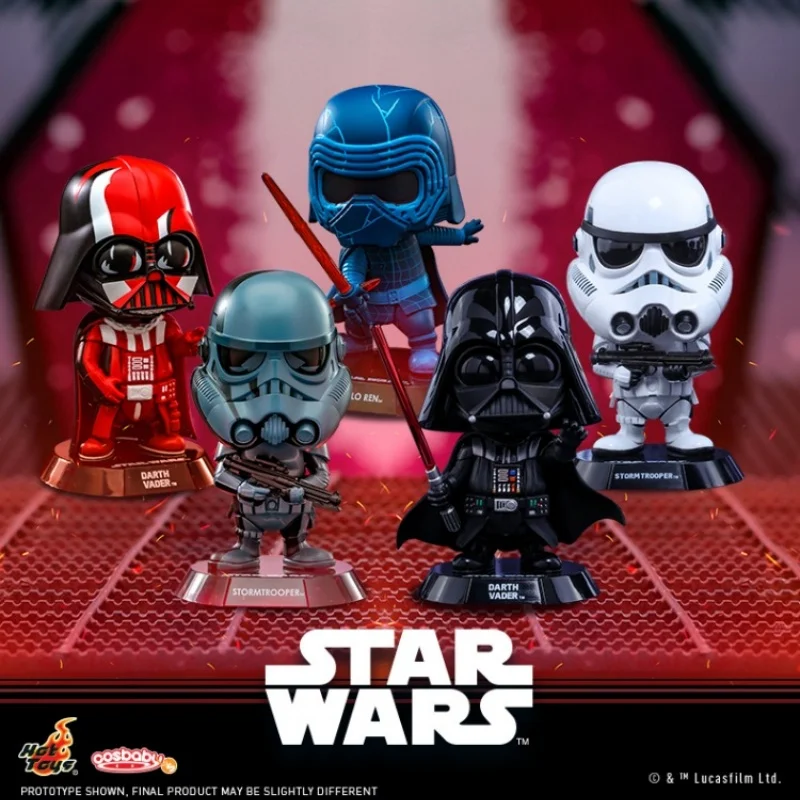 

Hot Toys Star Wars Mini Action Figures Darth Vader Storm Trooper Kylo Ren Cosbaby Action Figure Mini Collection Model Toy Gift