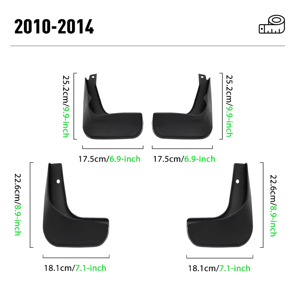 Für volkswagen vw polo mk5 6r 6c 2010 2011 2012 2013 2014 2015-2017 Kotflügel Kotflügel Schmutz fänger Spritz schutz Kotflügel Schmutz fänger – Detail 2