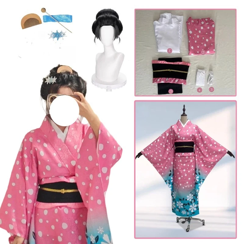 

Anime Koyuki Cosplay Costume Japanese Kimono Uniform Suit for Women Halloween Carnival Party Roleplay Outfit