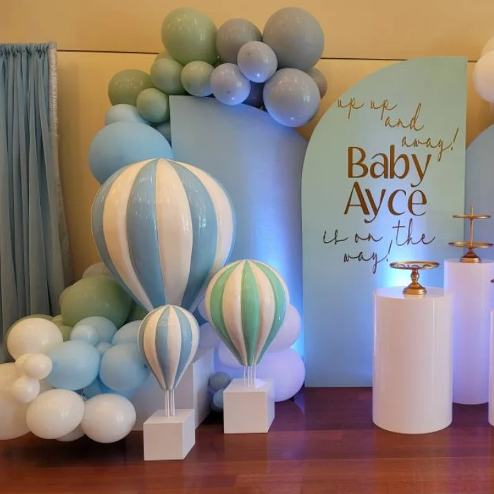 

Party Hot Air Balloon Decor Event Fiberglass Sculpture Balloon Wedding Baby Shower Balloon Sculpture Decoration