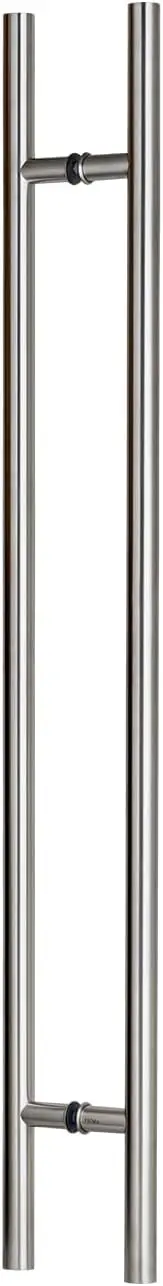 Prima Decorative - Door Pull Long Handle, Entry Door Handle 84″ Round ‘H’ Shape, Stainless Steel 304 – Satin (84 Inch)