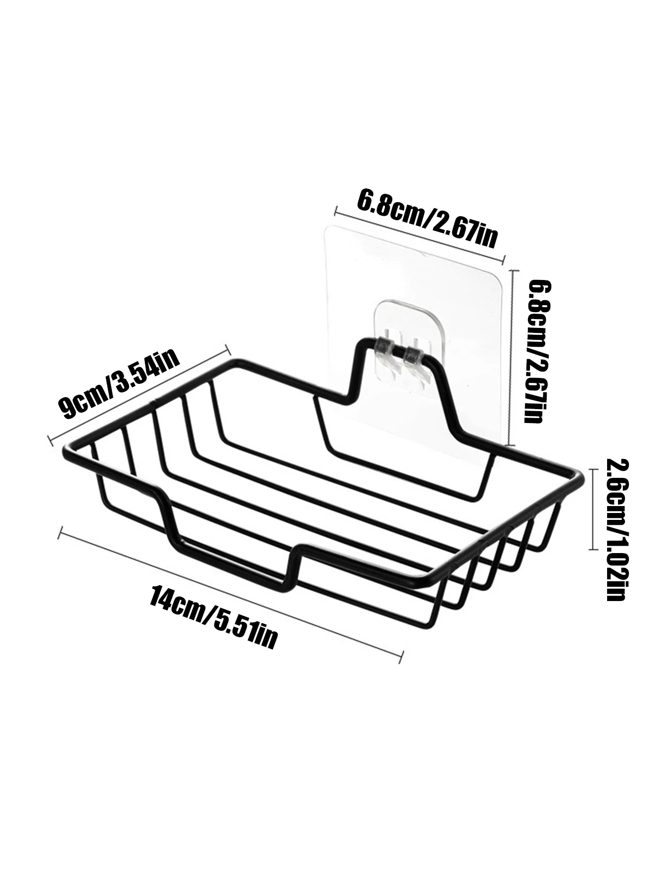 A iron soap rack bathroom drain net punch-free soap basket bathroom storage rack wall-mounted soap rack