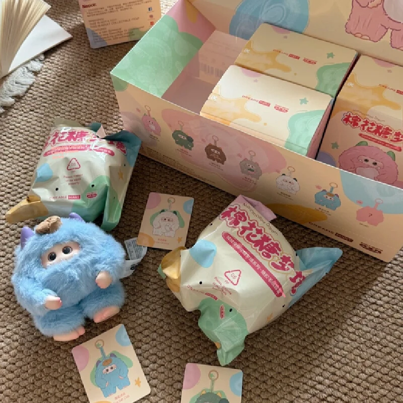 

Velvet Monster Cotton Candy Dream Series Blind Box Cute Desktop Room Ornament Decorative Backpack Pendant Birthday Gift