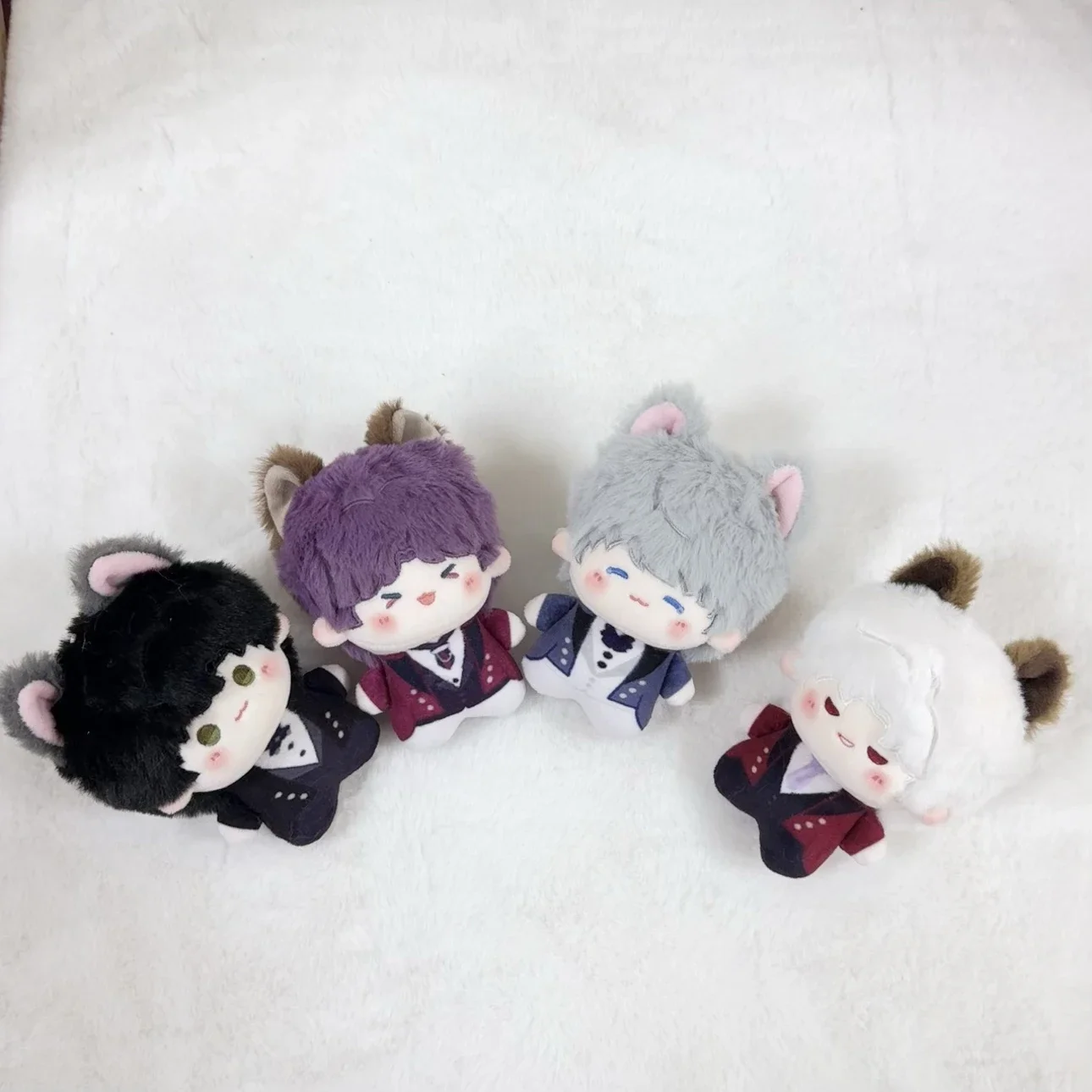 Anime Xavier Sylus Love and Deepspace Zayne Rafayel Cosplay Cartoon Maumet Fluffy Dolls Pendant Ornament Puppet Keychain Gift