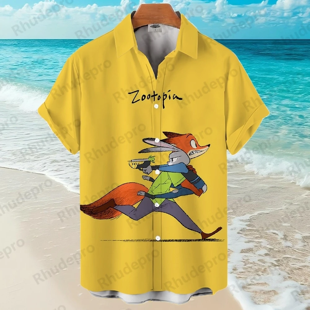 

Disney Cartoon Mickey Mouse 3d Hawaiian Shirt Beach Men's And Women's Fashion New Shirts 2025 Chemise Homme Camisas De Hombre