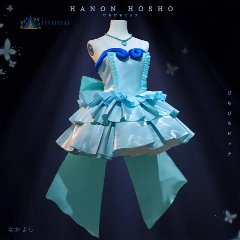 2026 NEW Anime Mermaid Melody Pichi Pichi Hanon Hosh Princess Dress Cosplay Costume With Gloves Prop necklace Suit view 4