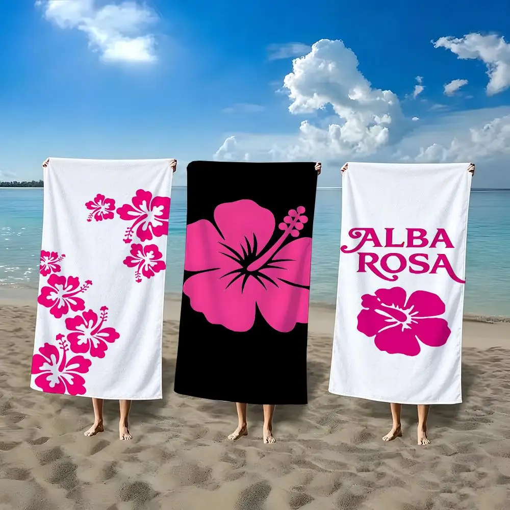 Toalla clásica A-ALBA ROSA de fibra ultrafina, toalla de baño absorbente de secado rápido, toalla deportiva para natación al aire libre