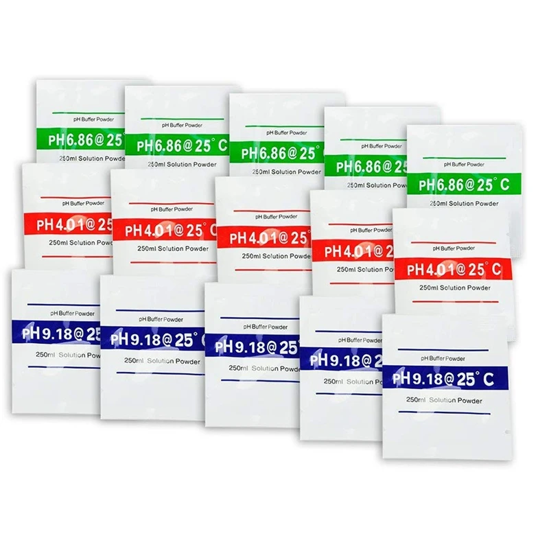 PH Meter Buffer Solution Powder, PH Calibration Solution Packets For Precise PH Meter