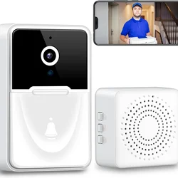 Doorbell Camera Wireless,Intelligent Visual  Home Intercom HD NightVision WiFi Rechargeable Security Doorbell,PhotoRecording