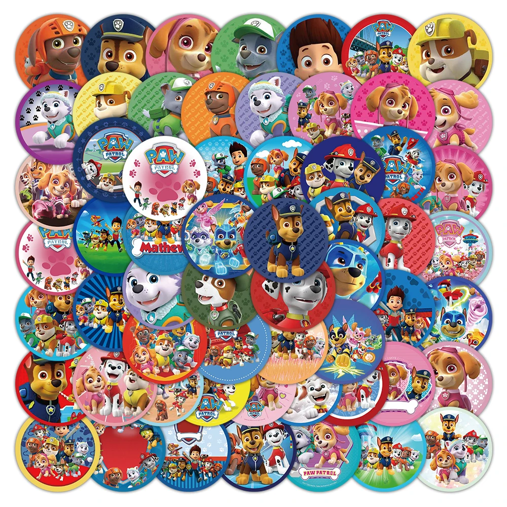 

10/30/60PCS PAW Patrol Cartoon Sticker Decals Toys DIY Suitcase Skateboard Phone Luggage Bike Sticker Gift