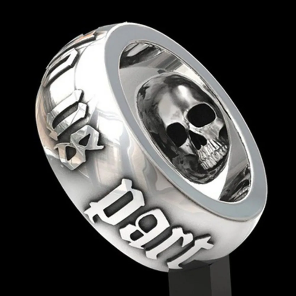 Personalized Minimalist Niche Creative Trend Death Skull Men\'s Fashion Retro Ring Hip-hop Punk Street Party Gift Accessories