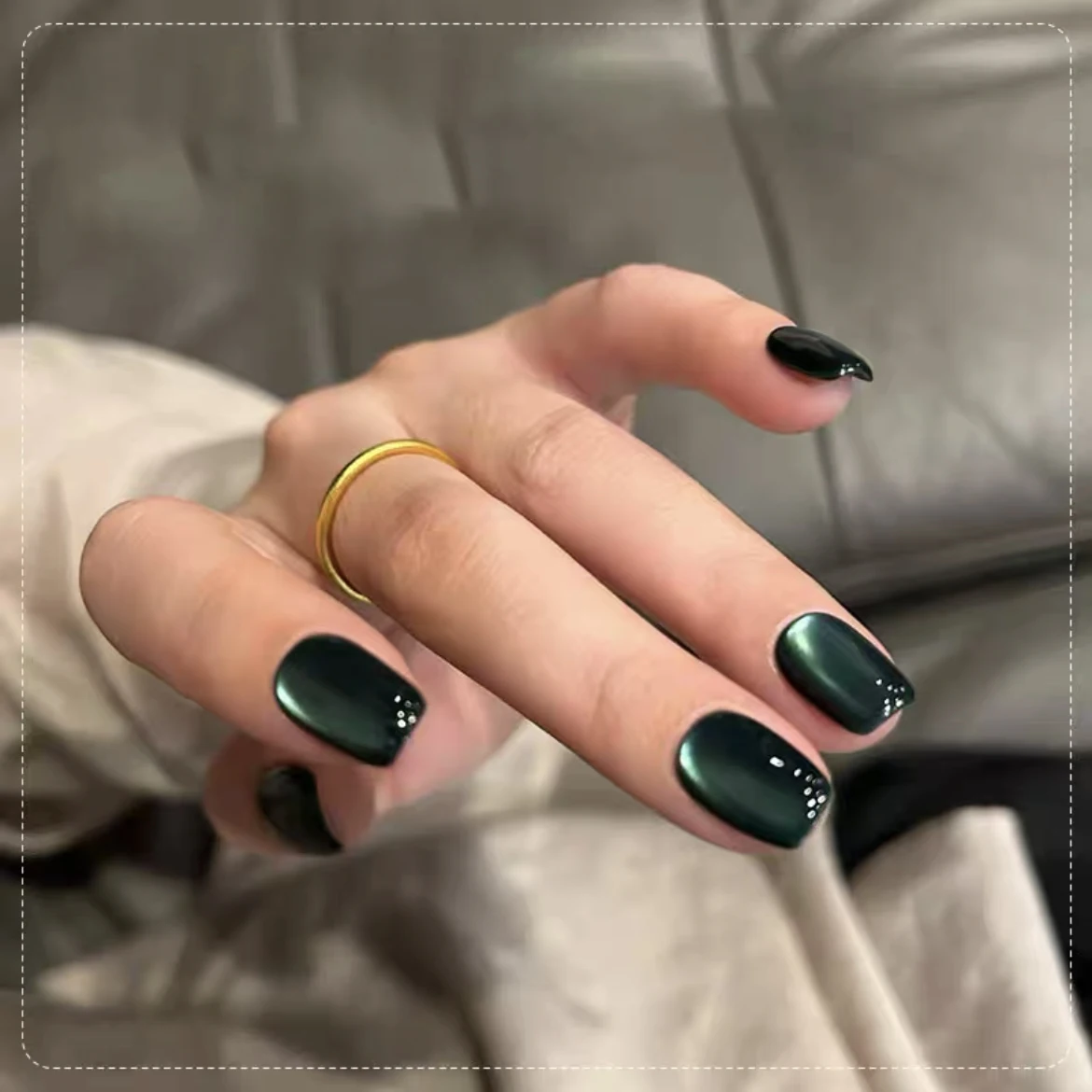 SHAKA 10ML 6 colori arancioni unghie dorate autunno e inverno sbiancamento perline di vetro cat eye gel smalto per unghie forniture per unghie nail art