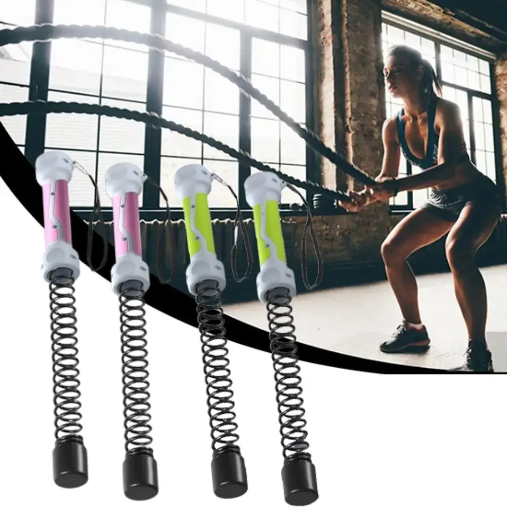 1 pair Replacement Spring Gym Battle Rope Rebound Stainless Steel Cordless Battle Rope Non Slip Multifunction Arm Strength Rope