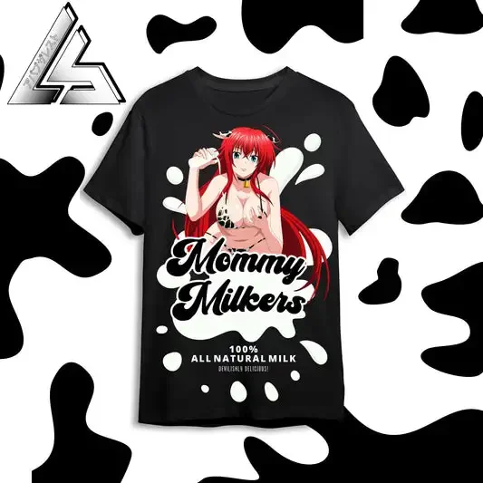 Mommy Milkers Rias Gremory  Kawaii AnimeT shirt Graphics  Unisex All Size Cotton